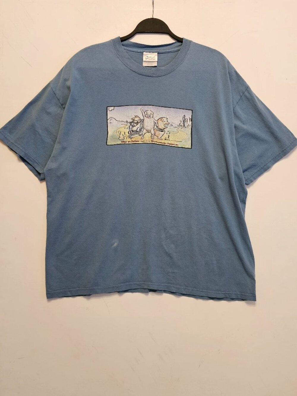 Port & Company Blue XL Pigs on Parade Pike Place Market Foundation T Shirt